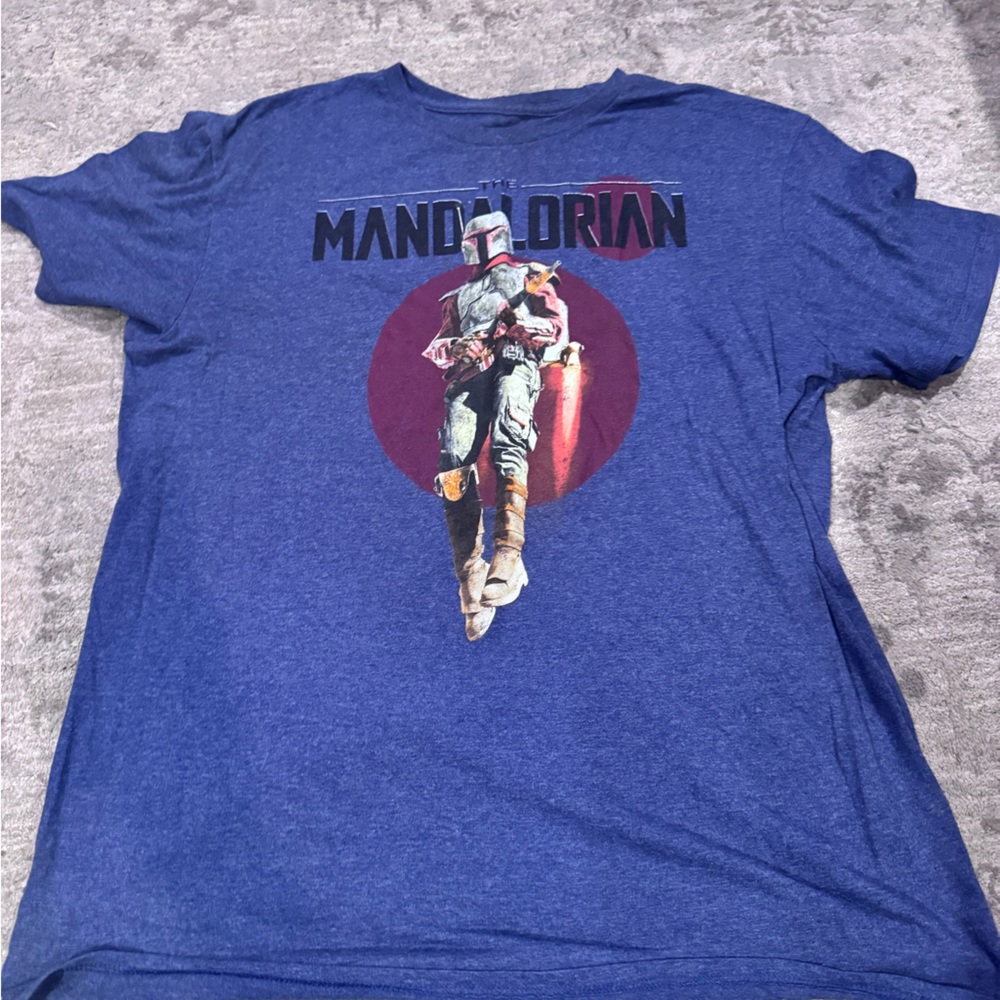 Star Wars Mandalorian Blue Graphic Tee